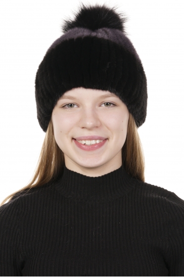 Шапка женская из норки