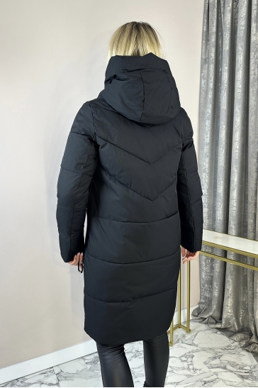 Пуховик женский из текстиля